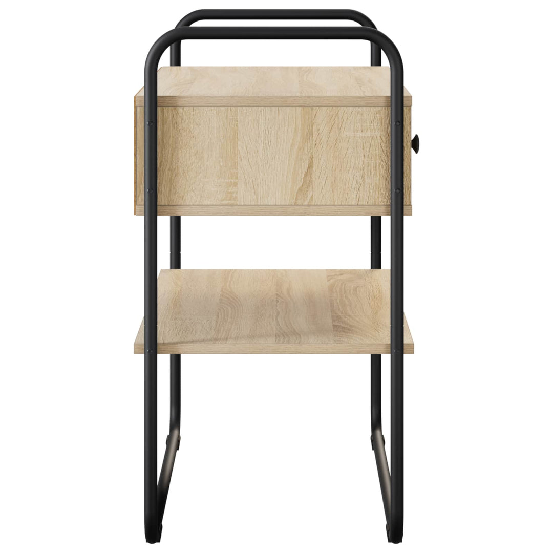 Konsolbord Sonoma-eg 80 x 40 x 75 cm Konstrueret træ