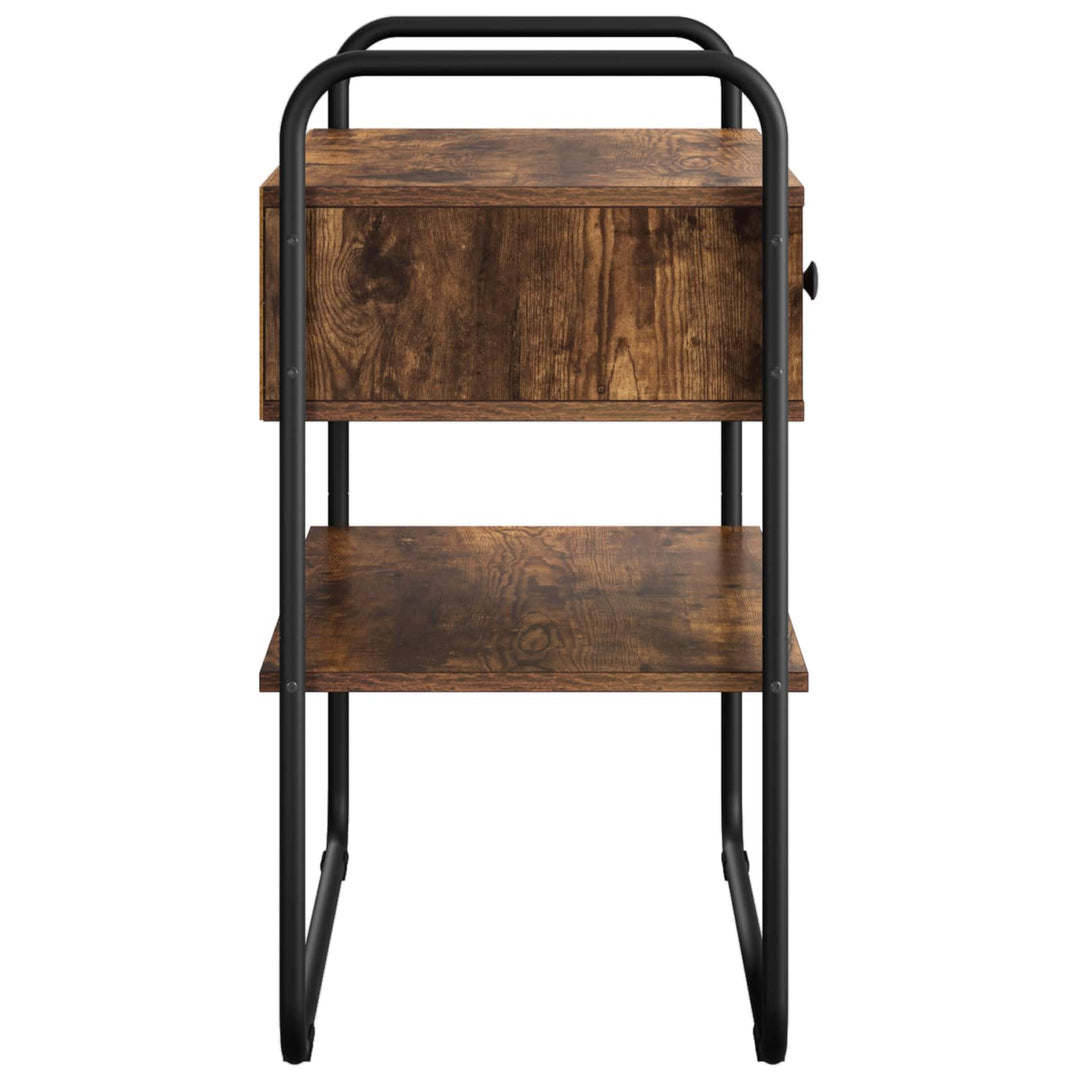 Konsolbord Røget eg 80 x 40 x 75 cm Konstrueret træ