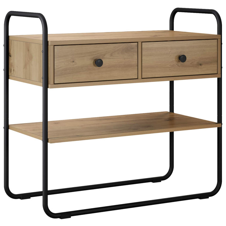 Konsolbord Artisan-eg 80 x 40 x 75 cm Konstrueret træ