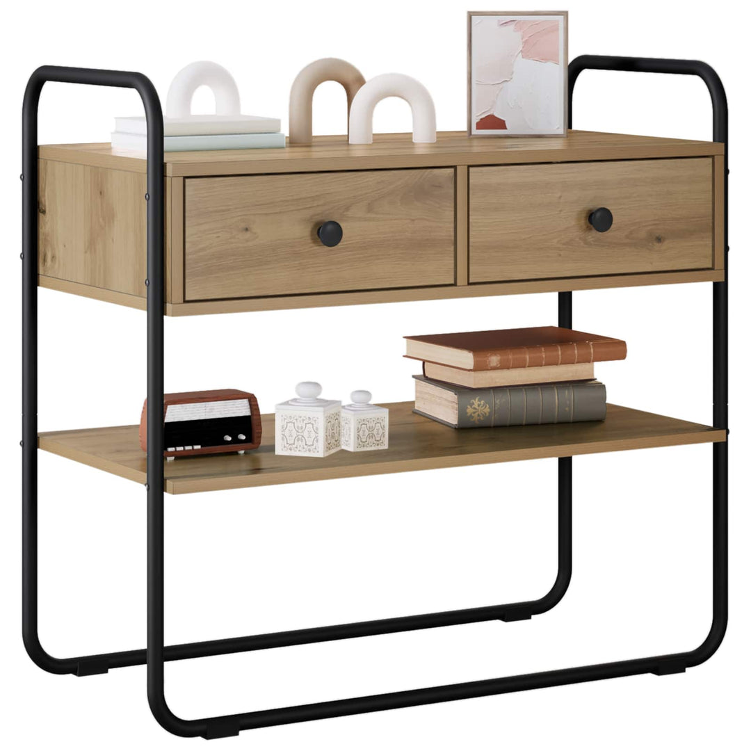 Konsolbord Artisan-eg 80 x 40 x 75 cm Konstrueret træ