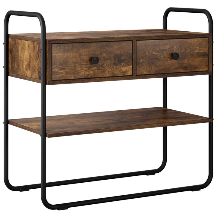 Konsolbord Røget eg 100 x 40 x 75 cm Konstrueret træ
