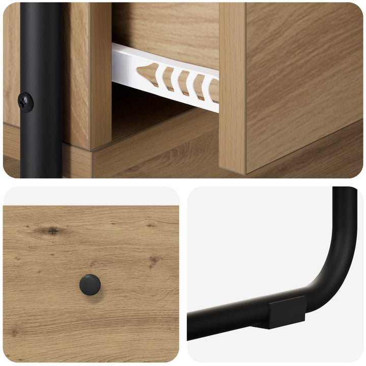 Konsolbord Artisan-eg 100 x 40 x 75 cm Konstrueret træ