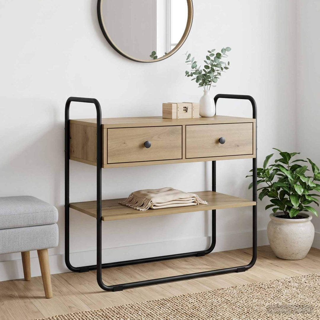 Konsolbord Artisan-eg 100 x 40 x 75 cm Konstrueret træ