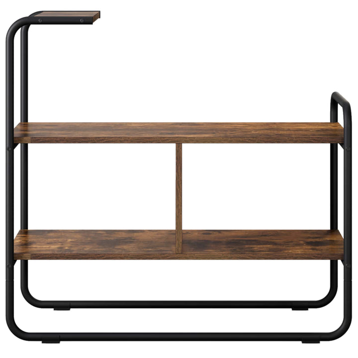 Konsolbord Røget eg 80 x 35 x 75 cm Konstrueret træ