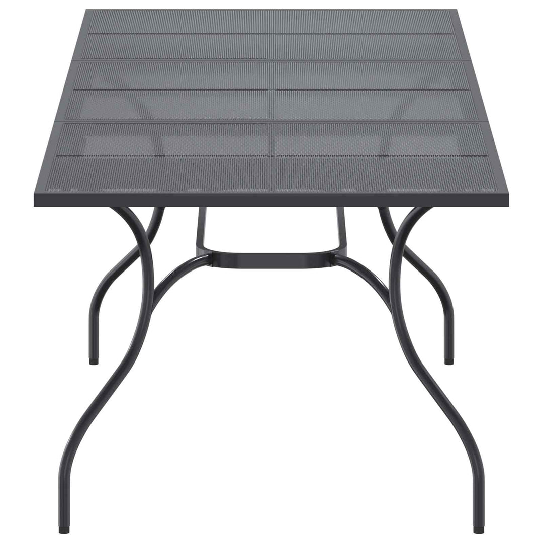 Udvidelig Mesh Spisebord Antracit 212 x 90 x 76 cm Stål