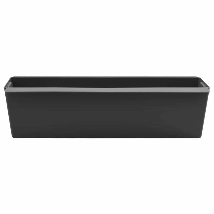 Blomsterkasser til Euro-paletter 12 pcs Sort 36 x 13,5 x 9,5 cm