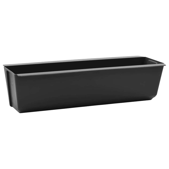 Blomsterkasser til Euro-paletter 24 pcs Sort 36 x 13,5 x 9,5 cm