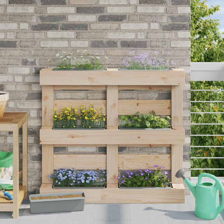 Blomsterkasser til Euro-paletter 24 pcs Lysegrå