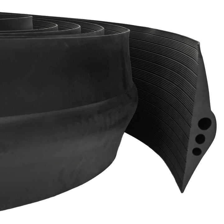 Garage Gulvforsegling Sort 74 x 20 mm 2,5 m EPDM gummi