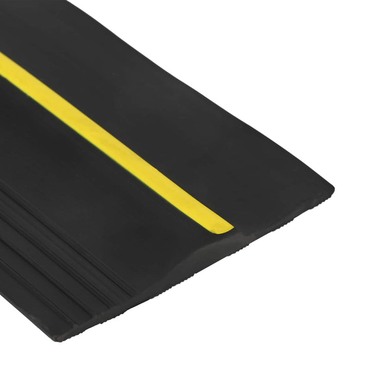 Garage Gulvforsegling Sort og Gul 12 x 90 mm 4 m PVC