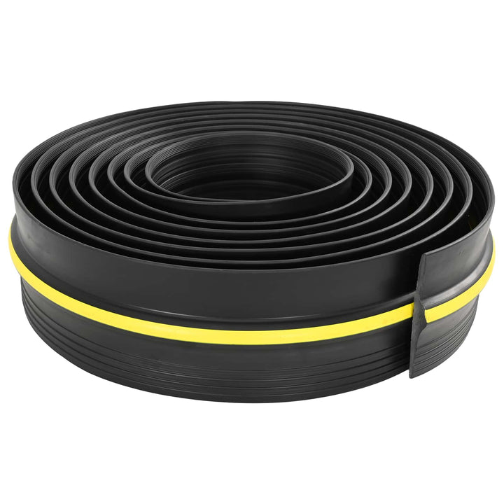 Garage Gulvforsegling Sort og Gul 12 x 90 mm 10 m PVC