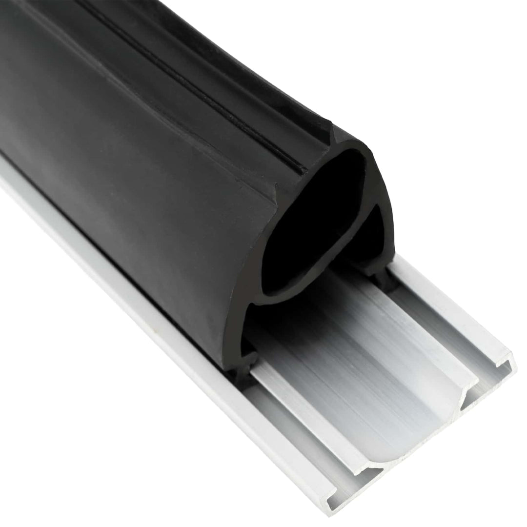 Garage Dør Tætning Sort 41 x 33 mm 4,5 m PVC