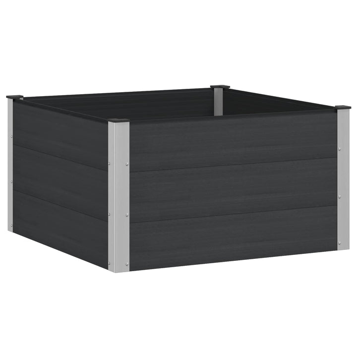 Højbed Sort 100 x 100 x 54 cm