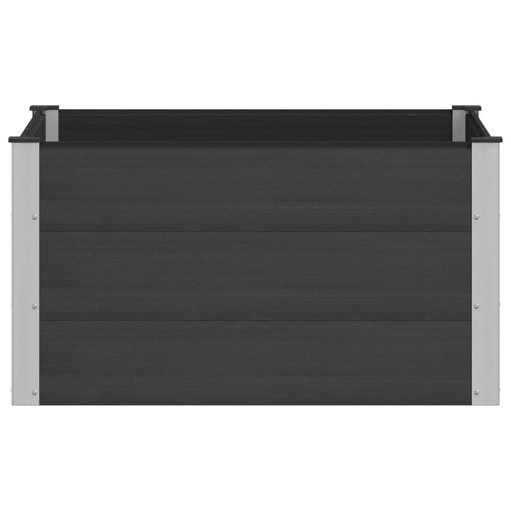 Højbed Sort 100 x 100 x 54 cm