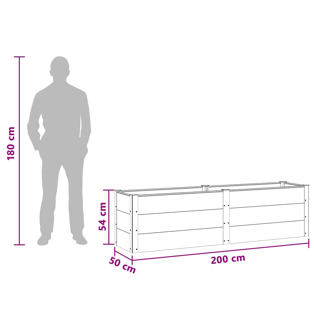 Højbed Brun 200 x 50 x 54 cm