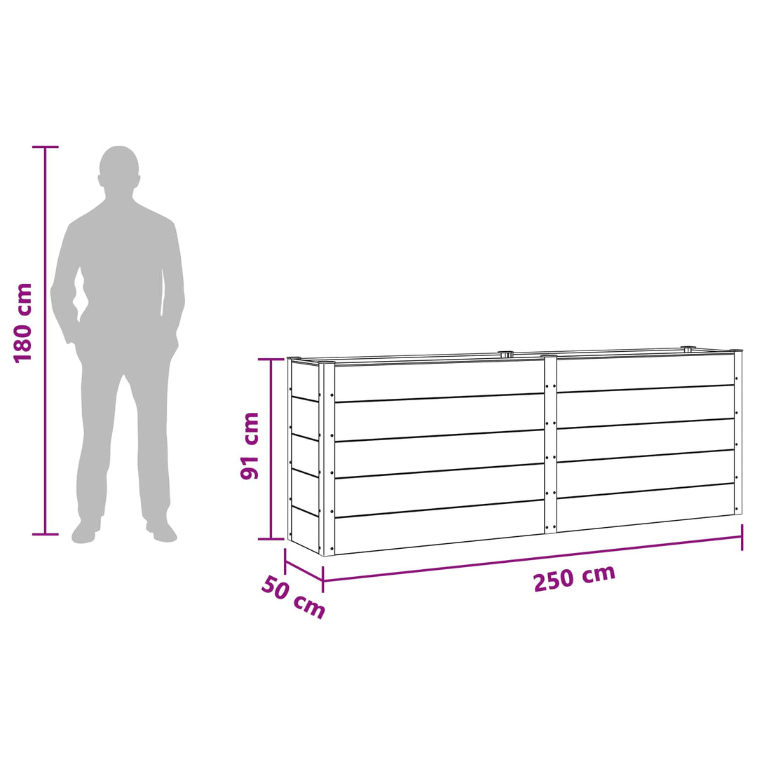 Højbed Brun 250 x 50 x 91 cm