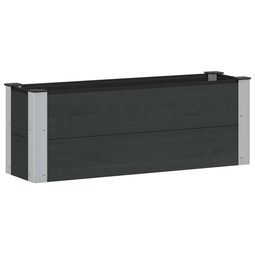 Højbed Sort 100 x 30 x 36 cm