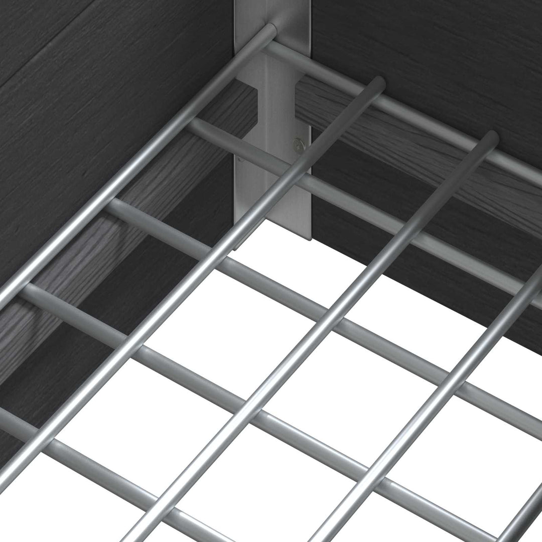Højbed Grå 75 x 30 x 22 cm WPC og Aluminium