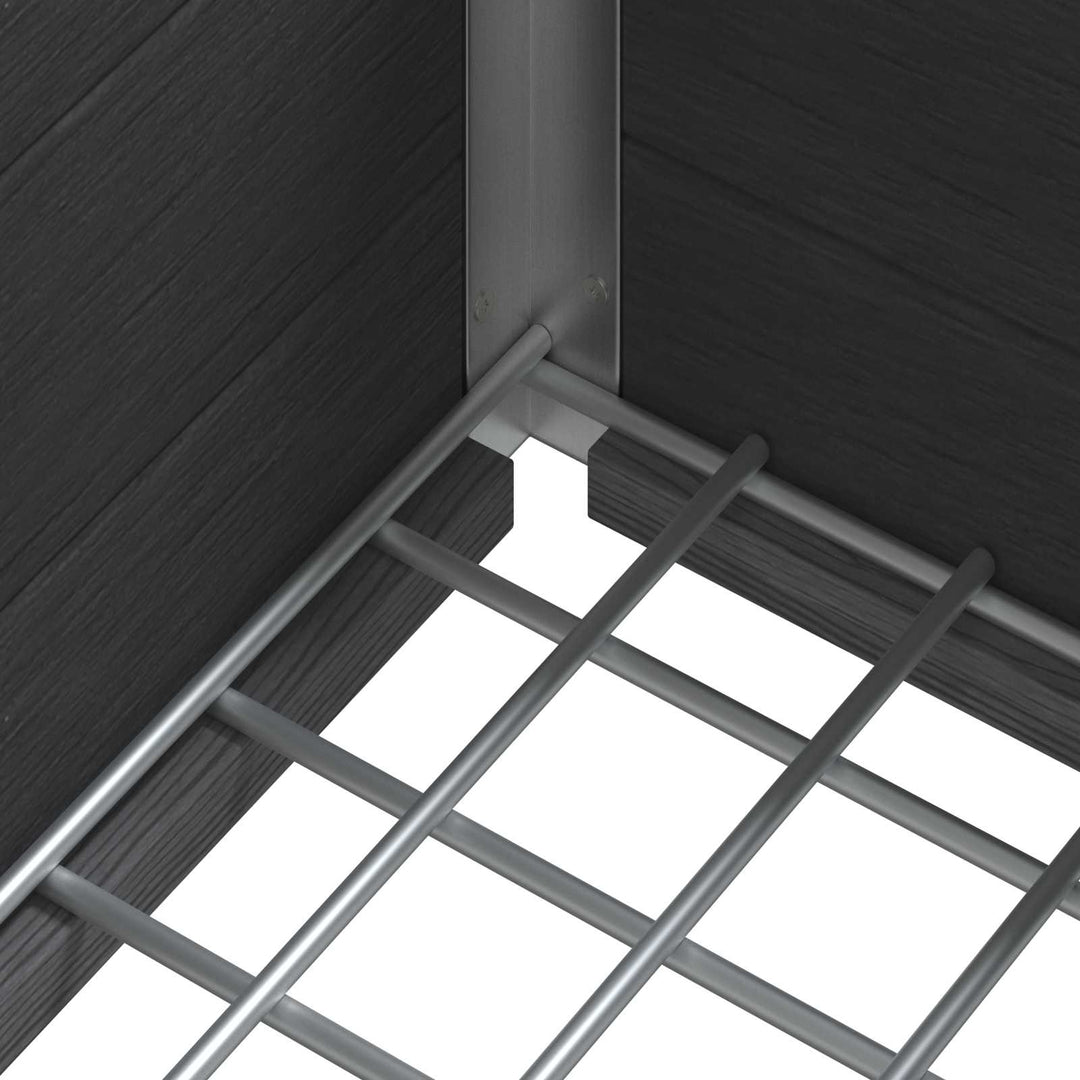 Højbed Grå 50 x 30 x 42 cm WPC og Aluminium