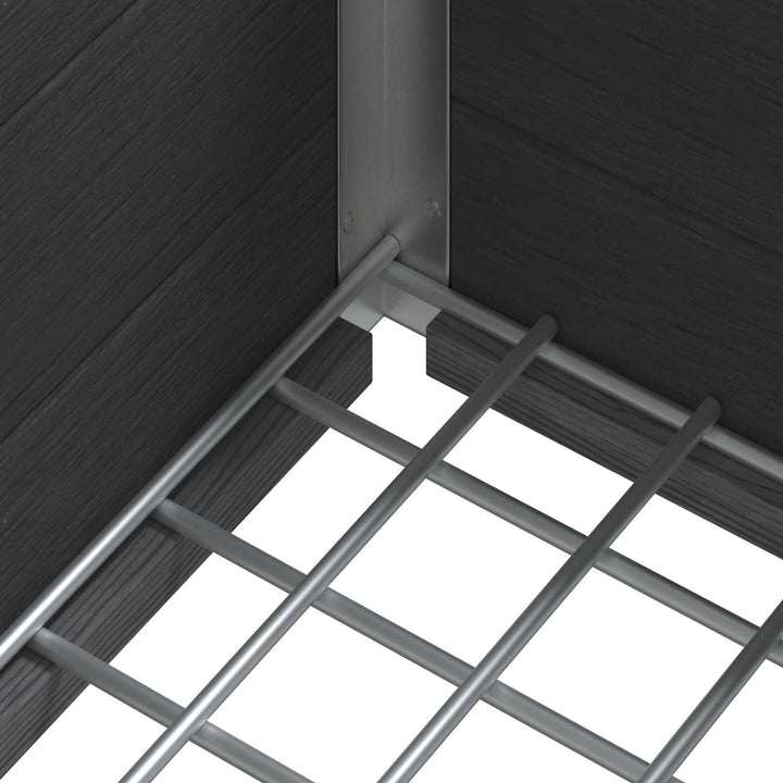 Højbed Grå 100 x 30 x 42 cm WPC og Aluminium