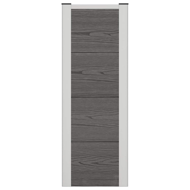 Højbed Grå 75 x 30 x 22 cm WPC og Aluminium