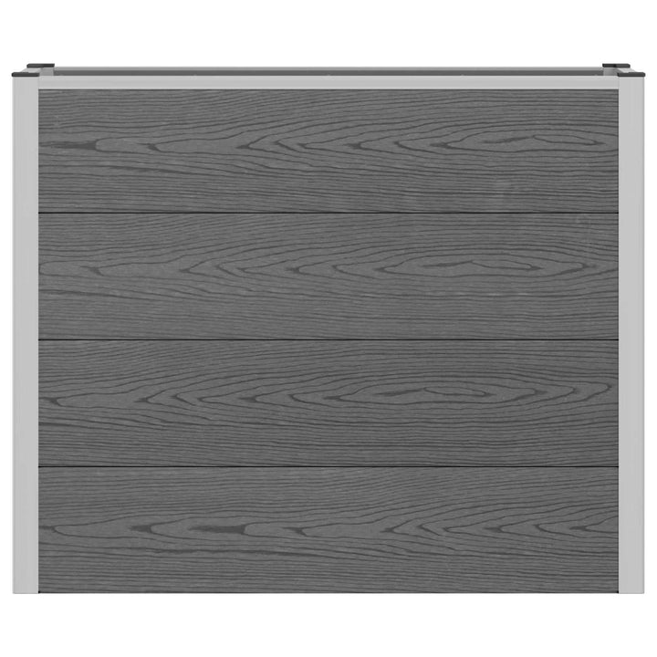 Højbed Grå 100 x 30 x 82 cm WPC og Aluminium