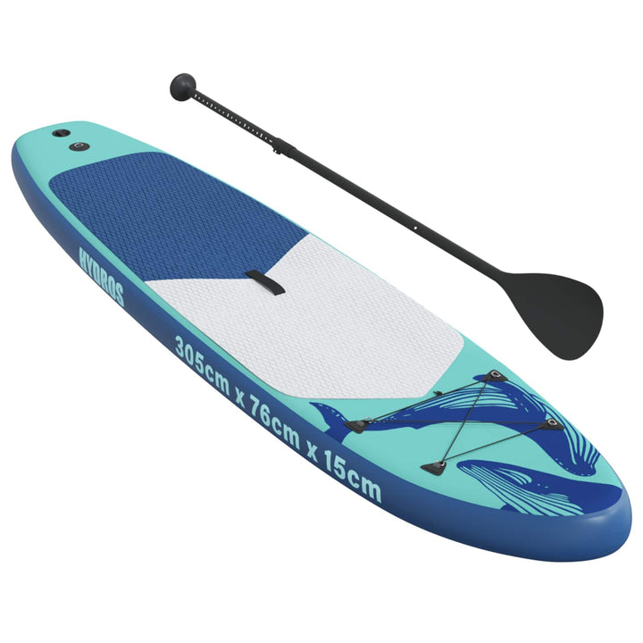 Oppustelig Stand Up Paddle Board HYDROS 305 x 76 x 15 cm Turkis