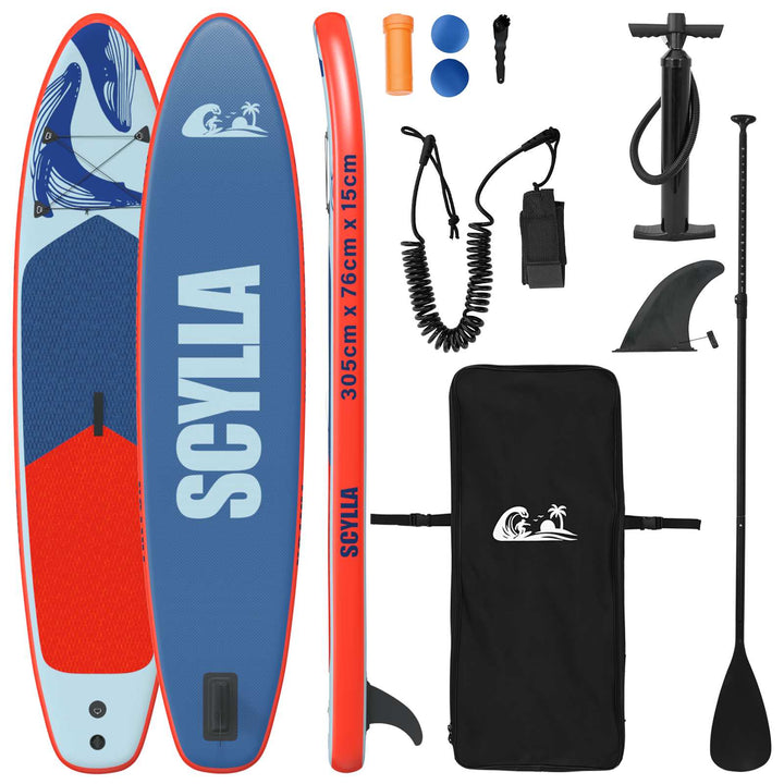 Oppustelig Stand Up Paddle Board SCYLLA 305 x 76 x 15 cm Blå