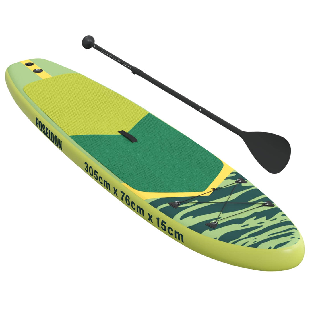Oppustelig Stand Up Paddle Board POSEIDON 305 x 76 x 15 cm Grøn