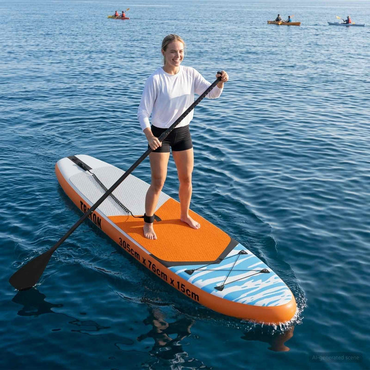 Oppustelig Stand Up Paddle Board TRITON 305 x 76 x 15 cm Blå