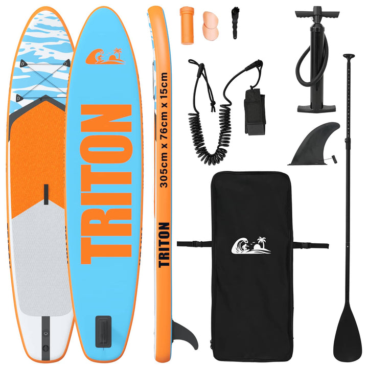 Oppustelig Stand Up Paddle Board TRITON 305 x 76 x 15 cm Blå