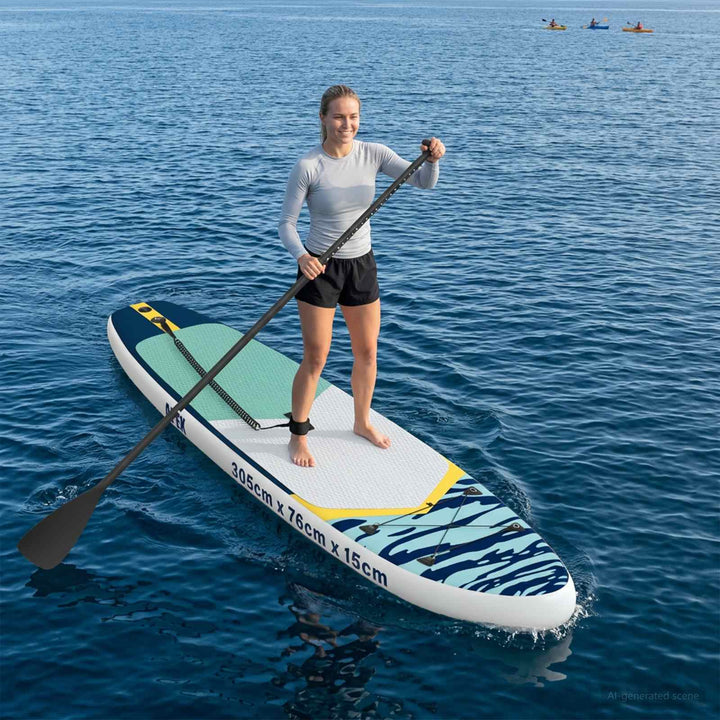 Oppustelig Stand Up Paddle Board APEX 305 x 76 x 15 cm Blå til