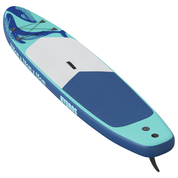 Oppustelig Stand Up Paddle Board HYDROS 335 x 76 x 15 cm Turkis