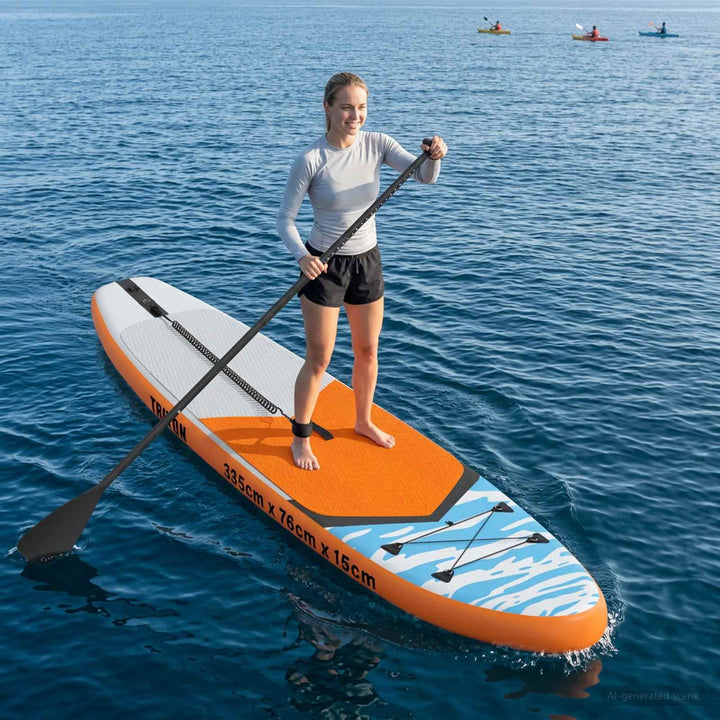 Oppustelig Stand Up Paddle Board TRITON 335 x 76 x 15 cm Blå