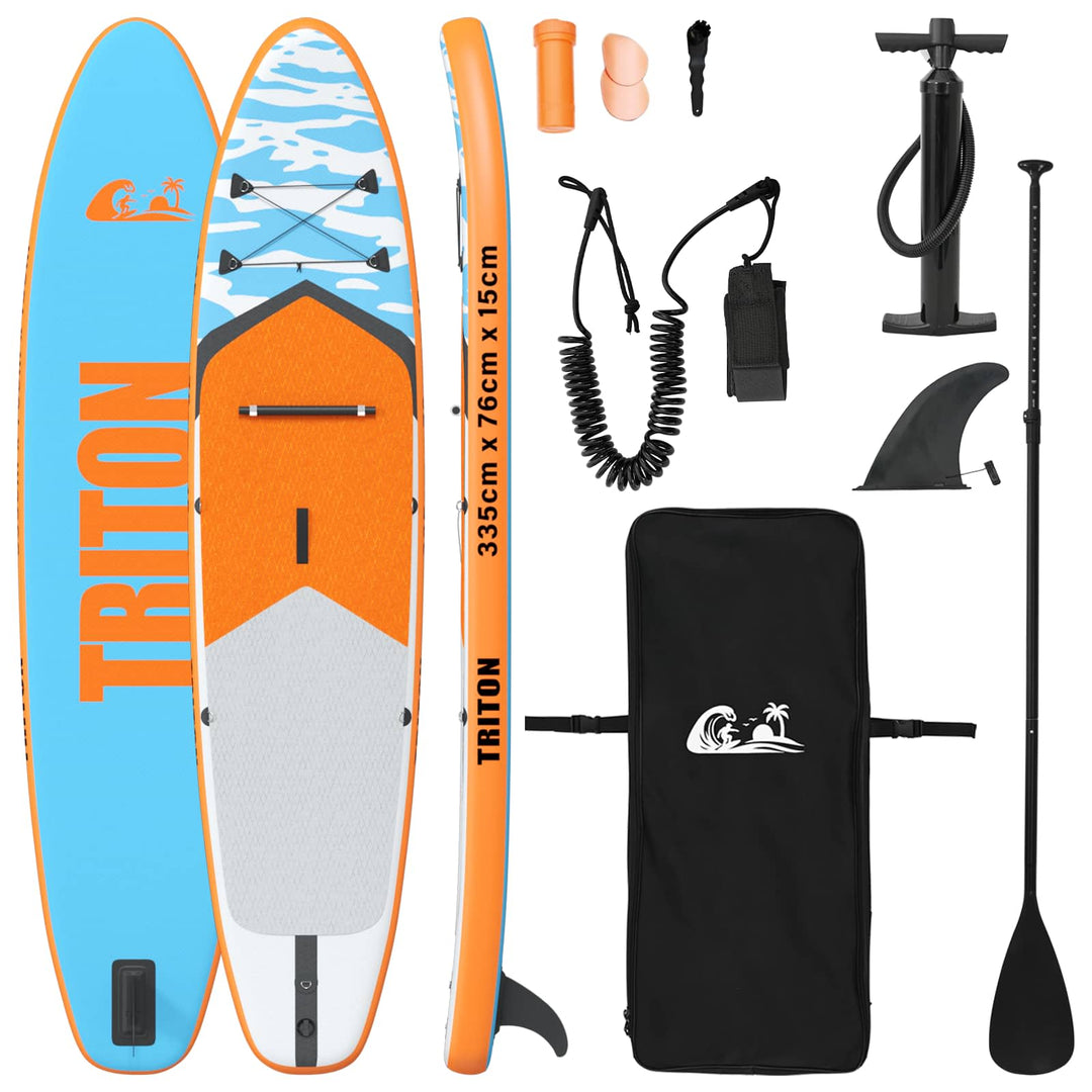 Oppustelig Stand Up Paddle Board TRITON 335 x 76 x 15 cm Blå