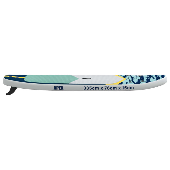 Oppustelig Stand Up Paddle Board APEX 335 x 76 x 15 cm Blå til
