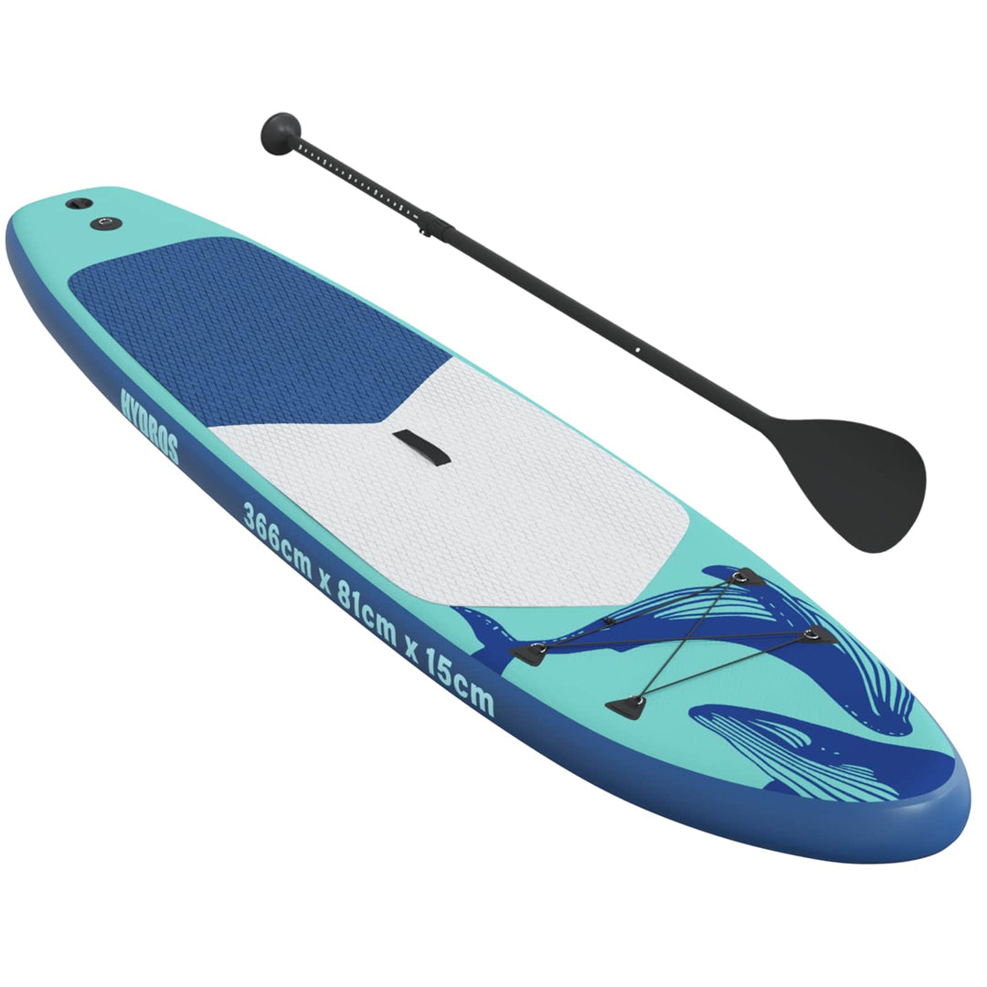 Oppustelig Stand Up Paddle Board HYDROS 366 x 81 x 15 cm Turkis