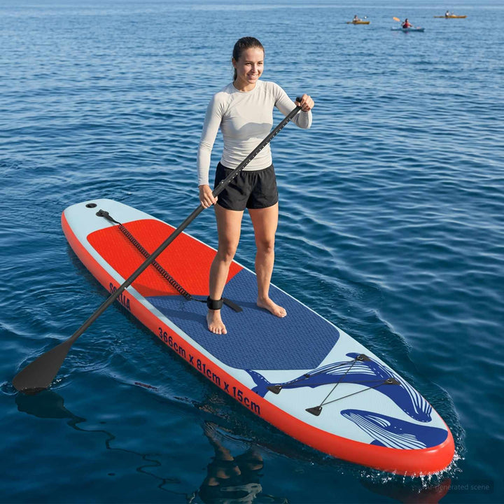 Oppustelig Stand Up Paddle Board SCYLLA 366 x 81 x 15 cm Blå