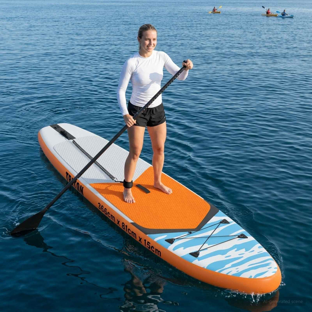Oppustelig Stand Up Paddle Board TRITON 366 x 81 x 15 cm Blå