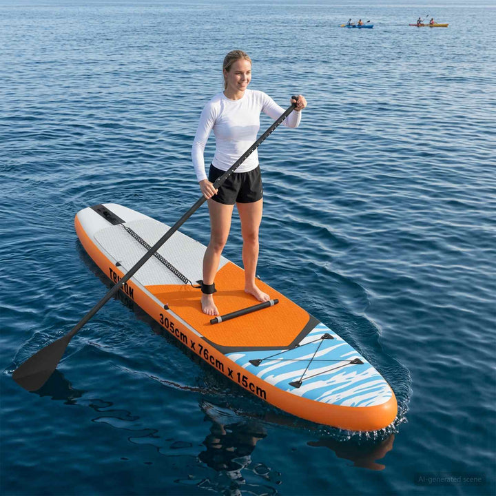 SUP board med sæde 2-i-1 TRITON 305 x 76 x 15 cm Blå
