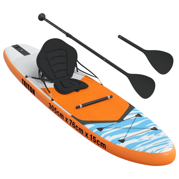 SUP board med sæde 2-i-1 TRITON 305 x 76 x 15 cm Blå