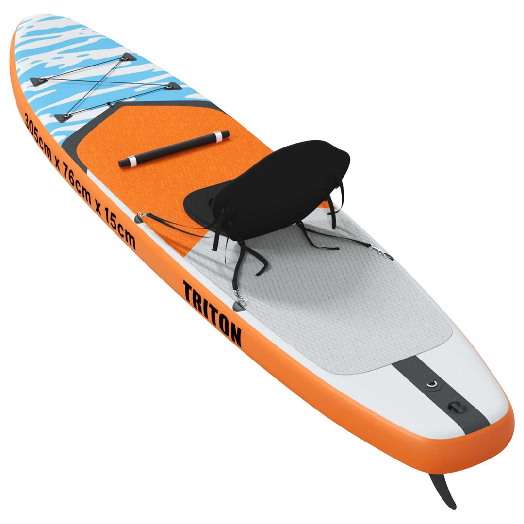 SUP board med sæde 2-i-1 TRITON 305 x 76 x 15 cm Blå