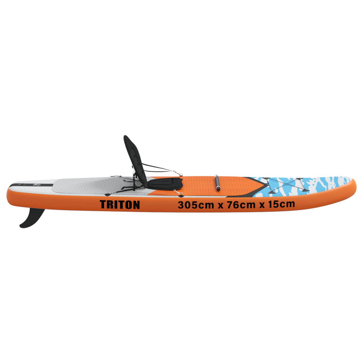 SUP board med sæde 2-i-1 TRITON 305 x 76 x 15 cm Blå