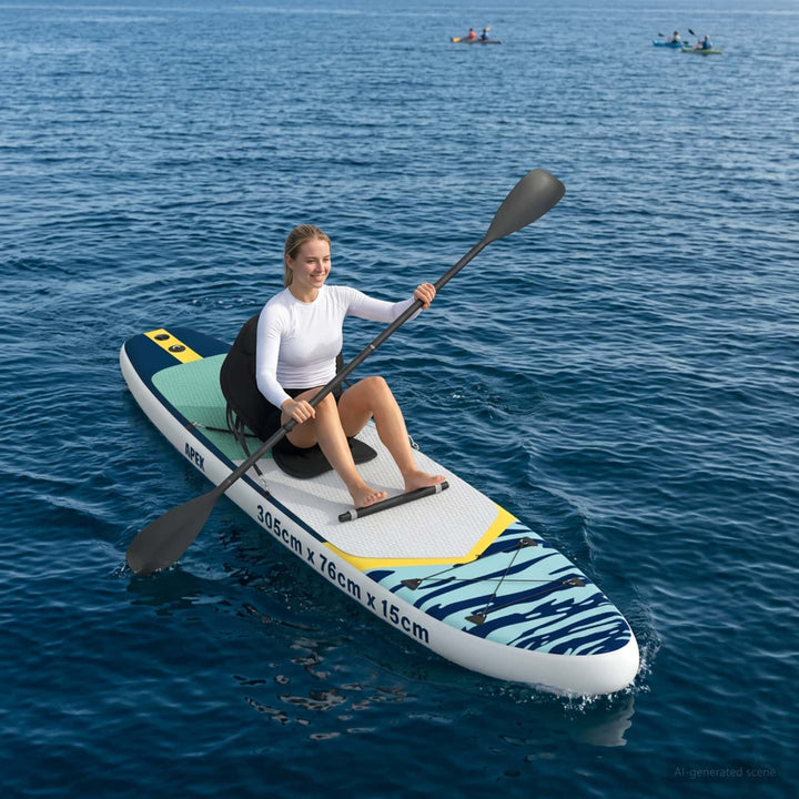SUP board med sæde 2-i-1 APEX 305 x 76 x 15 cm Blå