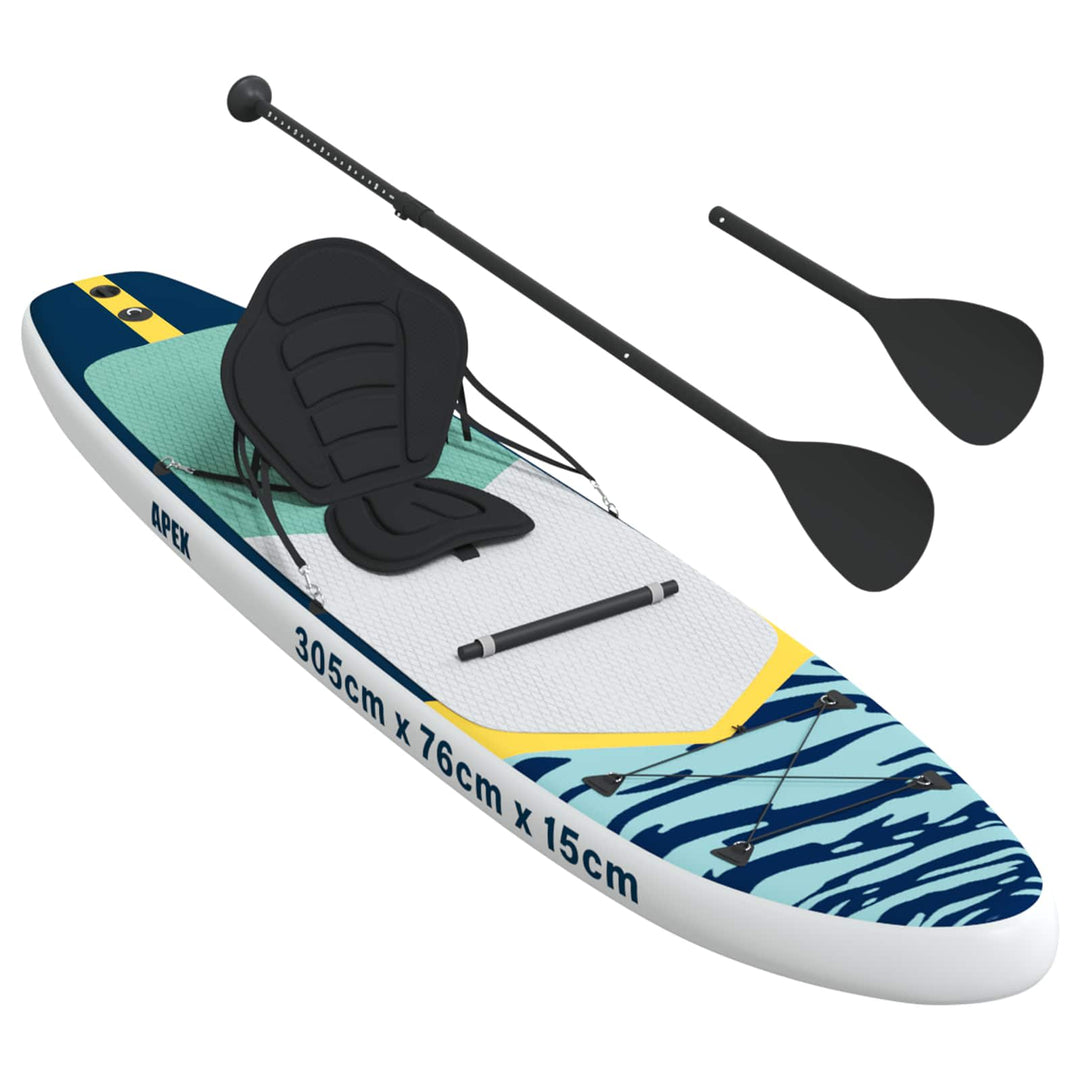 SUP board med sæde 2-i-1 APEX 305 x 76 x 15 cm Blå