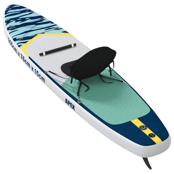 SUP board med sæde 2-i-1 APEX 305 x 76 x 15 cm Blå