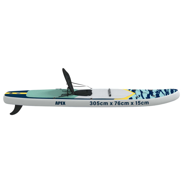 SUP board med sæde 2-i-1 APEX 305 x 76 x 15 cm Blå