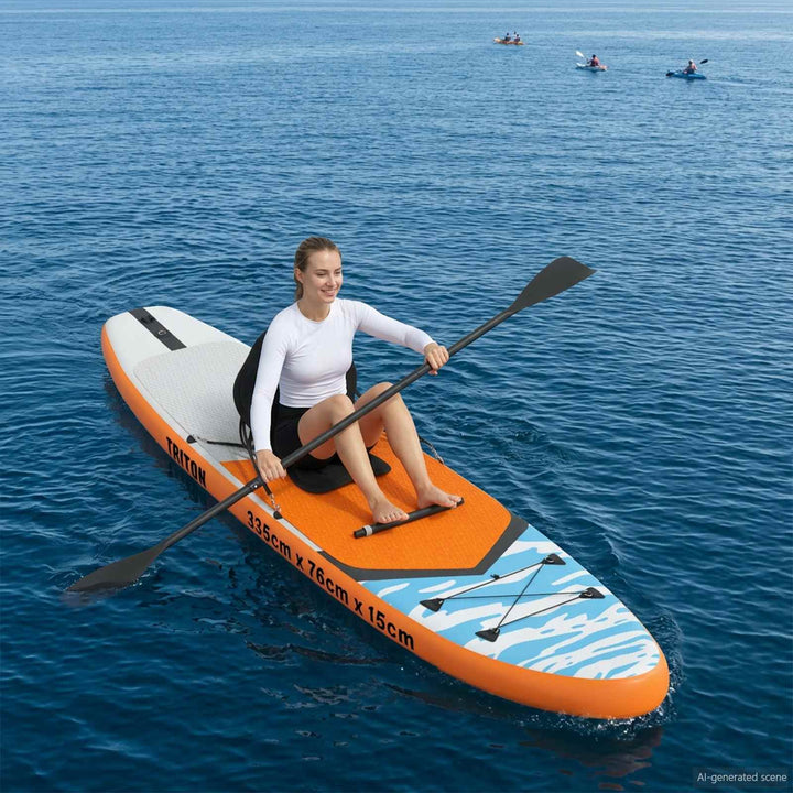 SUP board med sæde 2-i-1 TRITON 335 x 76 x 15 cm Blå
