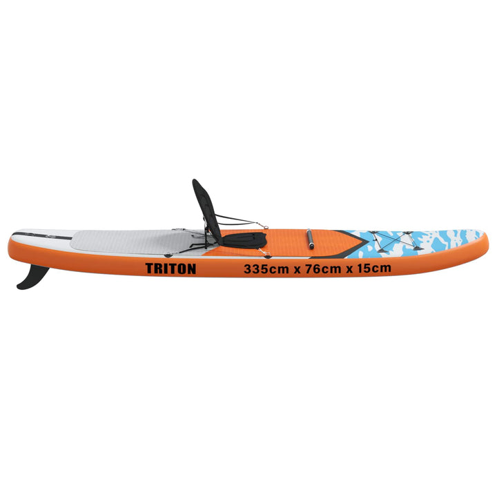 SUP board med sæde 2-i-1 TRITON 335 x 76 x 15 cm Blå