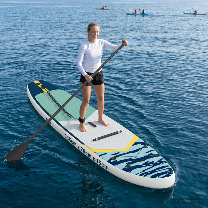 SUP board med sæde 2-i-1 APEX 335 x 76 x 15 cm Blå